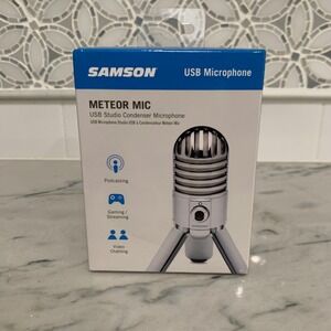 Meteor Mic USB Studio Condenser Microphone - Silver